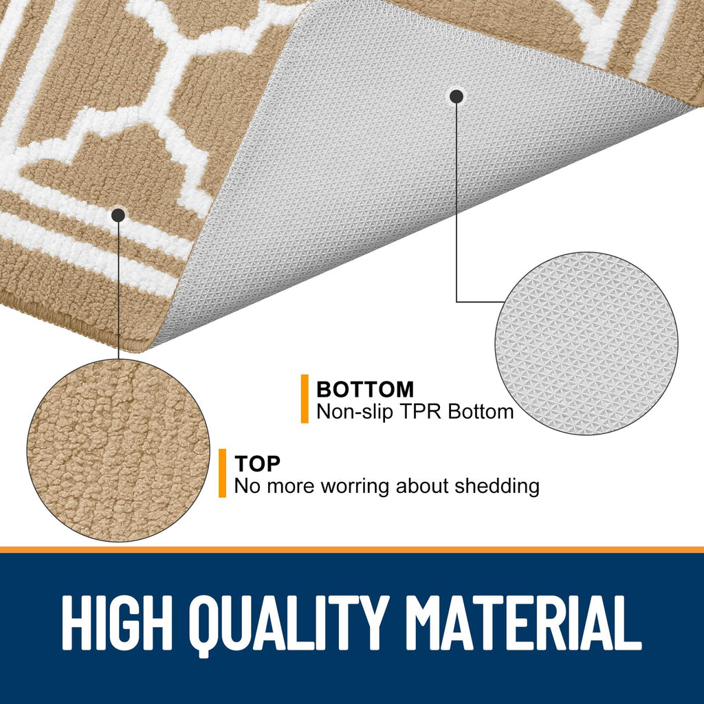 Indoor Door Mat, Dirt Resistant Doormat, 32x20, Beige