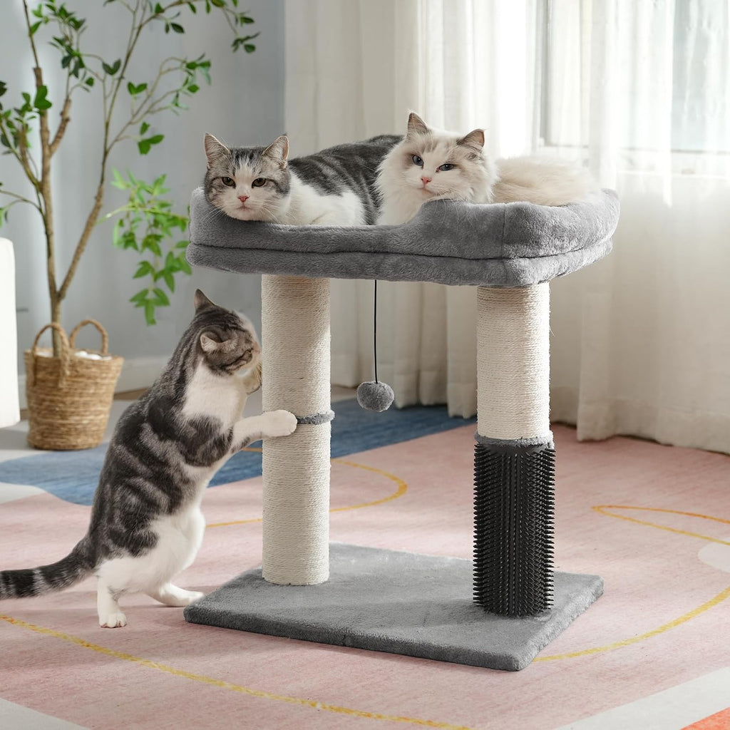 Cat Tree Tower for Large Cats Cat Scratching Post with Bed 20X16"
