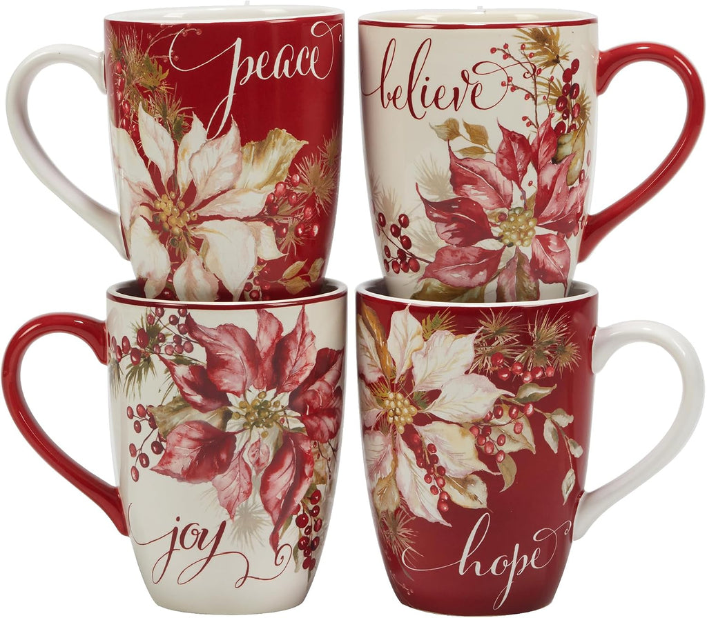 Winters Joy 16 Piece Dinnerware Set, Service for 4