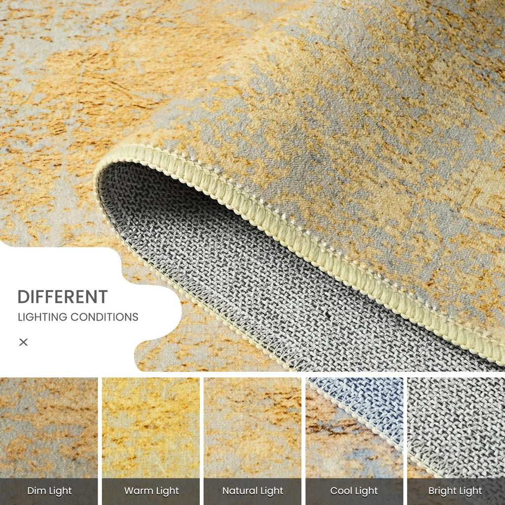 Runner Rug Hallways Runner Rug Non Slip 2'6''x8' Washable Long Runner Rugs with Rubber Backing Soft Abstract Carpet