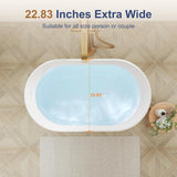 Solid Surface Japanese Soaking Tub, 39" Small Freestanding Bathtub, Stone Resin Deep Soak Stand Alone Tub for Small
