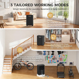 2000 Sq.Ft Dehumidifier for Basement, 30 Pints Dehumidifiers for Home with Drain Hose, 3 Mode, Auto Defrost