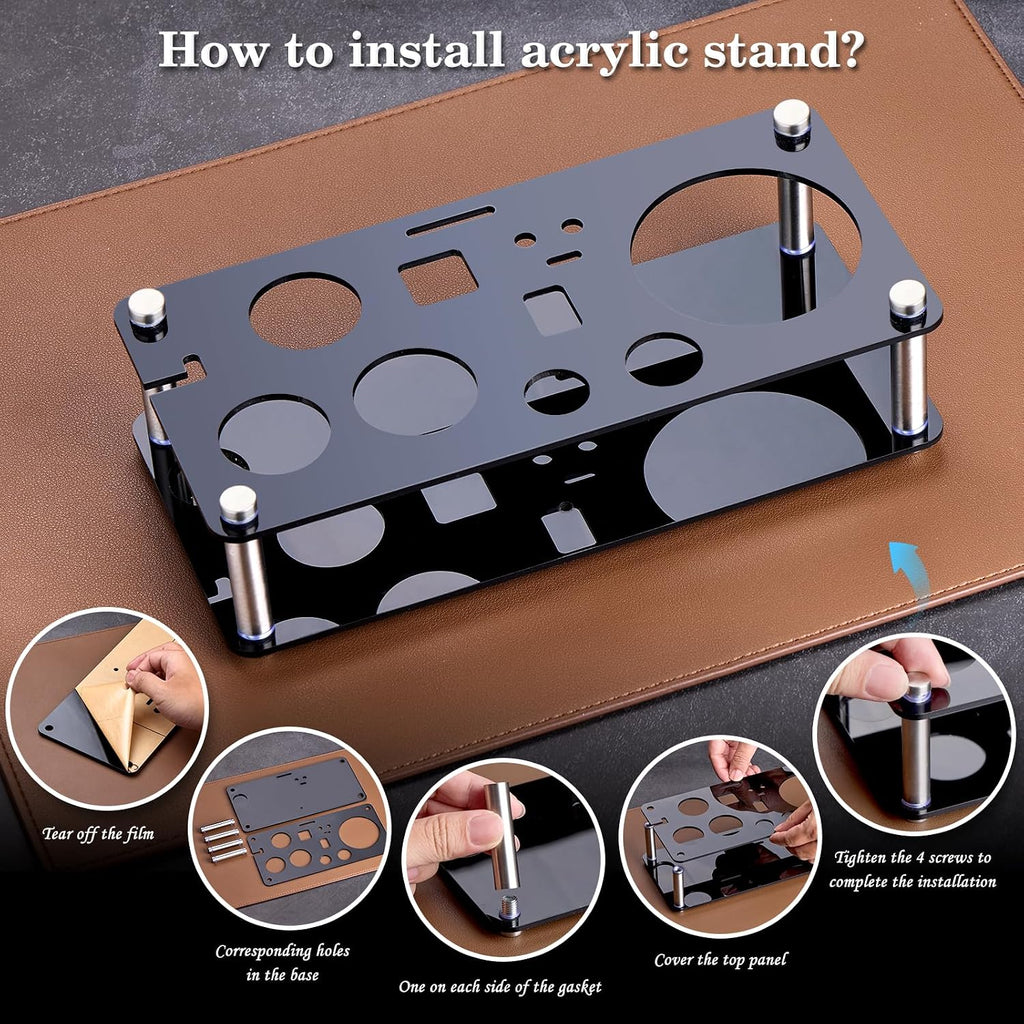 Cocktail Shaker Bartender Kit, Bar Tool with Acrylic Stand - Set of 15