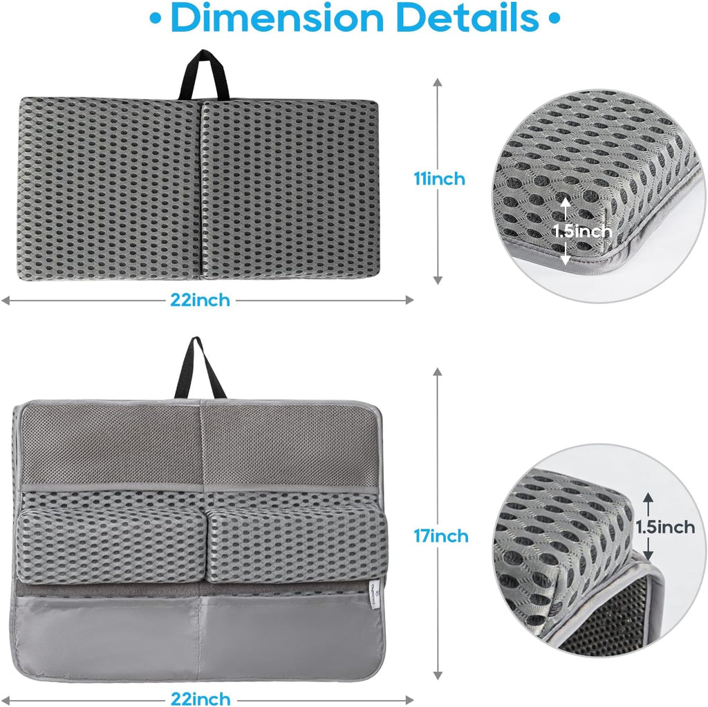 Bath Kneeler Pad Set, Grey