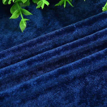 1 Yard Velvet Fabric by The Yard Sewing Craft Fabric 63 Inch Wide (Royal)