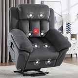 46" Wide Oversize Power Lift Recliner Chair, Extra Large Electric Lift Recliners for Elderly Big