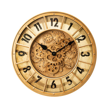 18 inch Industrial Punk Style Gear Wall Clock for Time and Decoration