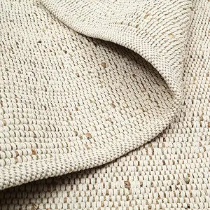 Jute Cotton Door Mat 2x3 ft Rectangle Hand Woven Natural Farmhouse Rugs, High Traffic Area - Rustic Vintage Bohemian