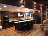 36 Inch Copper Range Hood Insert 4 Speed LED Lights, Baffle Filters