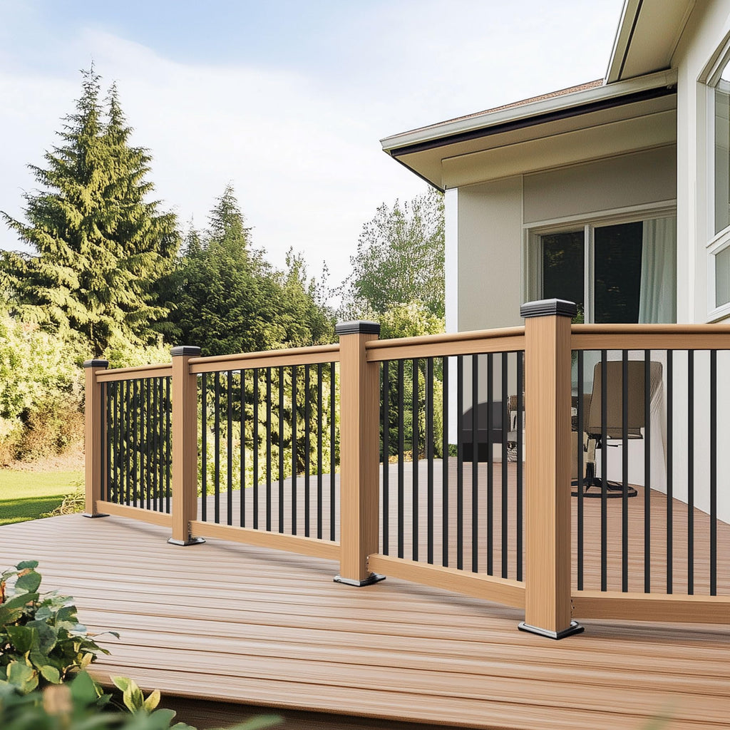100 Pack 36" Metal Deck Balusters for Deck, Porch and Stair Railings