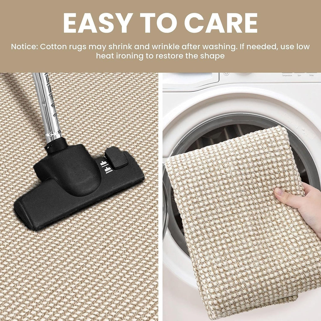 Small Area Rug 2x3 Washable Woven Rugs Non Slip Rubber Backed Front Door Rugs Indoor Doormat Throw Rug Floor Carpet