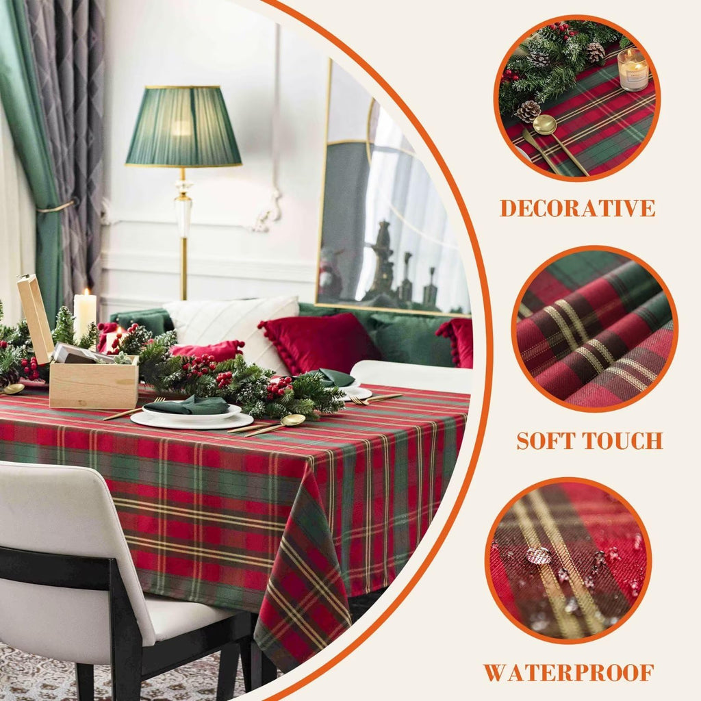 Christmas Rectangle Waterproof Tablecloth 60x84 inch