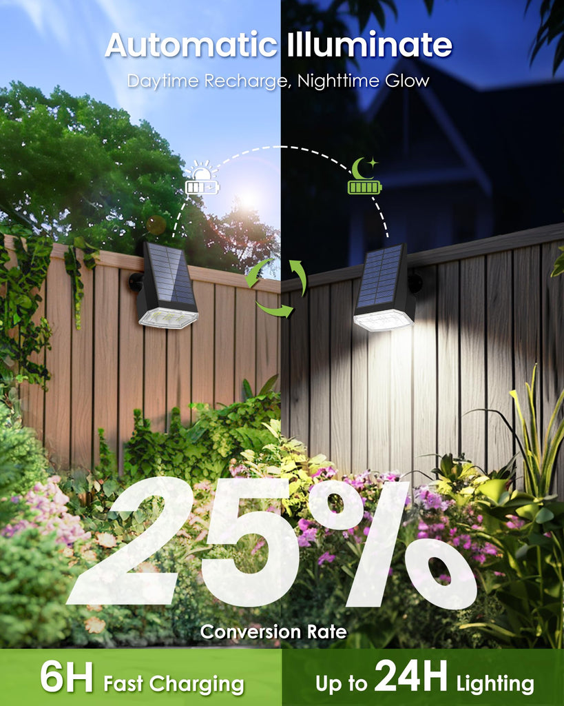 Solar Spot Lights Outdoor Waterproof, Solar Spotlights 10 Pack Cool White