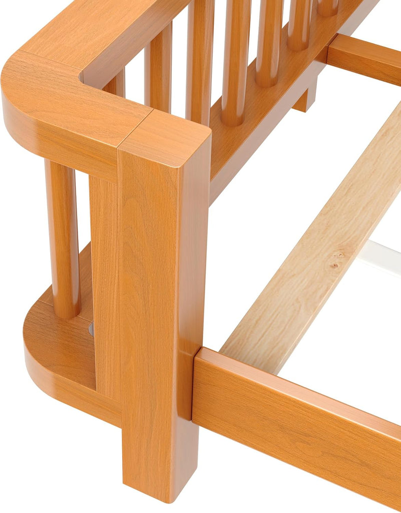 Bed Frames for Kids, Solid Wood Montessori Toddler Floor Bed Frame