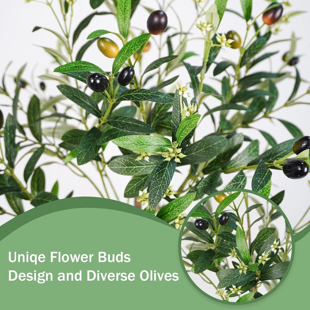 Artificial Olive Tree 6FT, Faux Floor Tree Indoor Outdoor