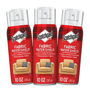 Fabric & Upholstery Protector, 3-Pack (10 oz Cans) - Repels Liquids & Blocks Stains - Long-Lasting Fabric Shield for