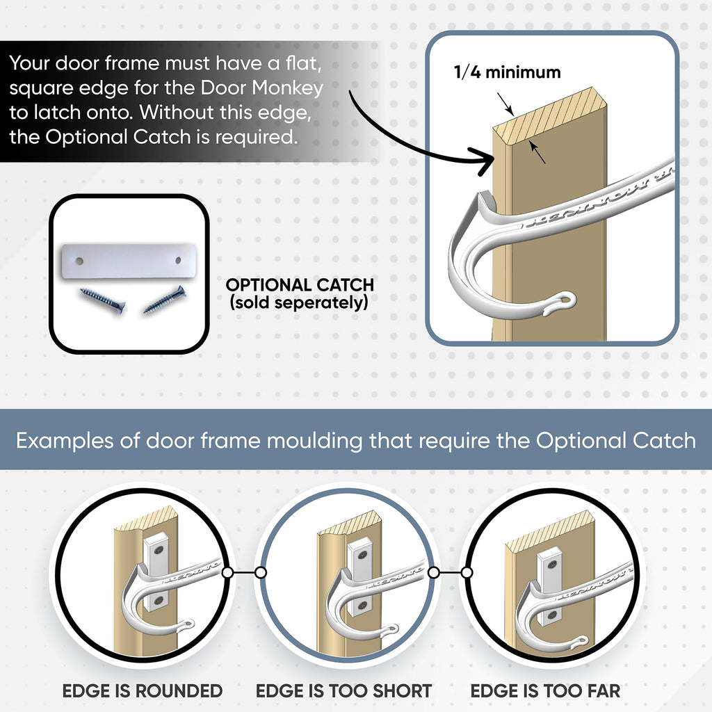 Child Proof Door Lock & Pinch Guard - For Door Knobs & Lever Handles - Easy to Install - No Tools or Tape Required