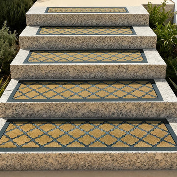 Outdoor Stair Mats for Non-Slip Wooden Steps, 8.5" x 30", 2 Pcs