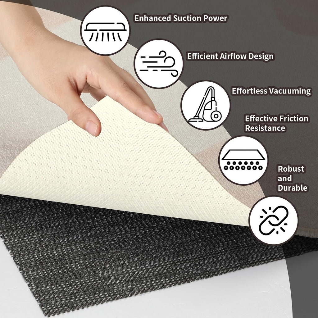 Non Slip Rug Pads 8x10 Ft Non Skid Thick Rug Pad Gripper - Set of 80