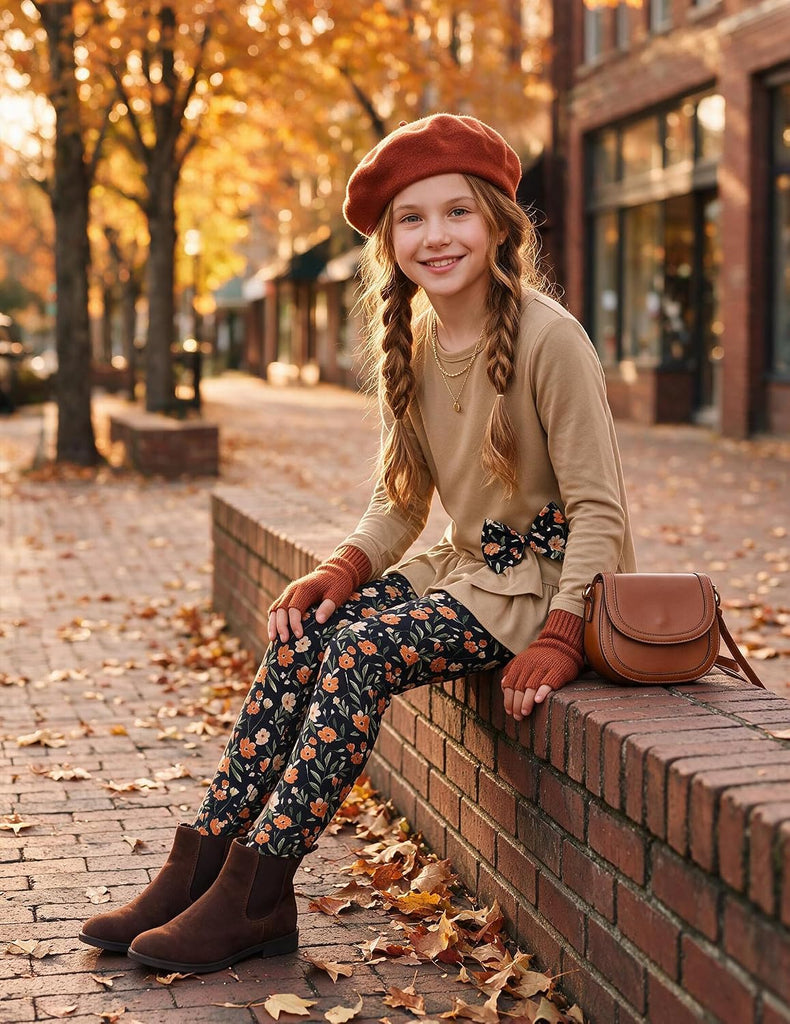 Toddler Girl Clothes Fall Outfit Long Sleeve Tops Leggings Set