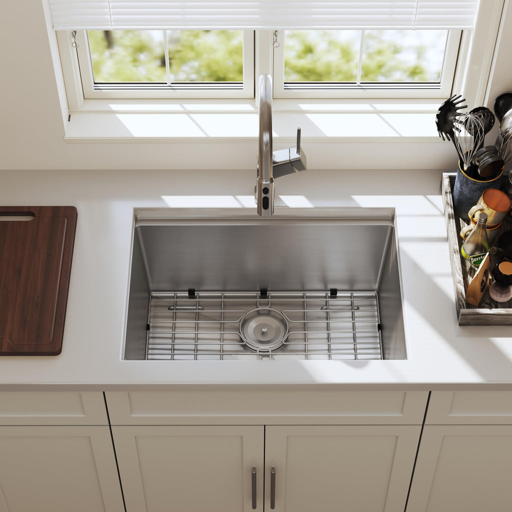 23 Inch Workstation Undermount Handmade Single Bowl Kitchen Sink