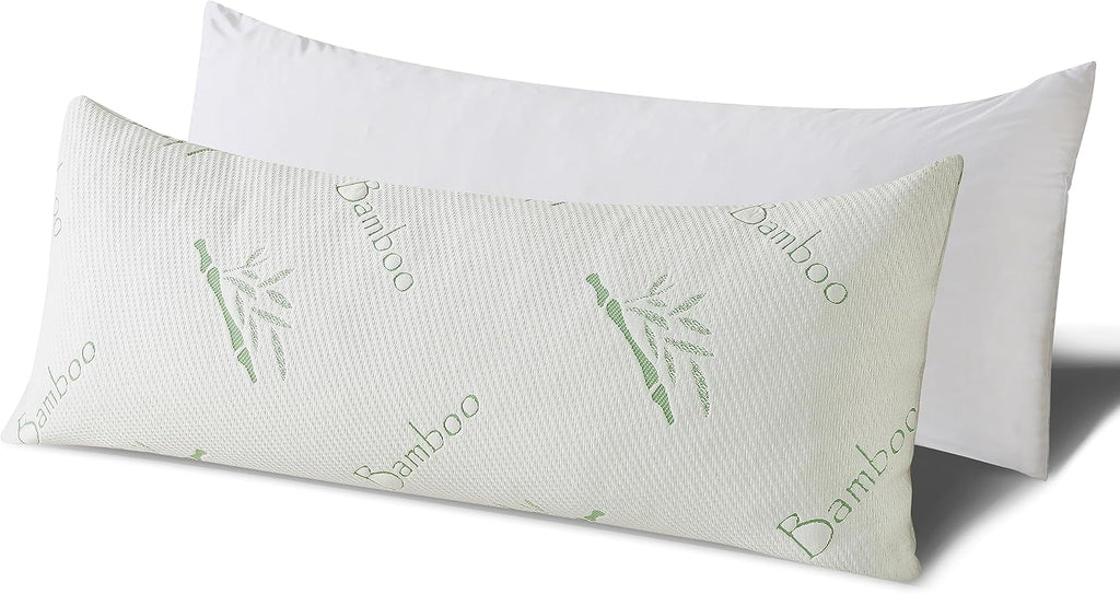 Body Pillow for Adults Shredded Memory Foam Long Full Body Pillow for Sleeping with Breathable Cover Firm Hug Large