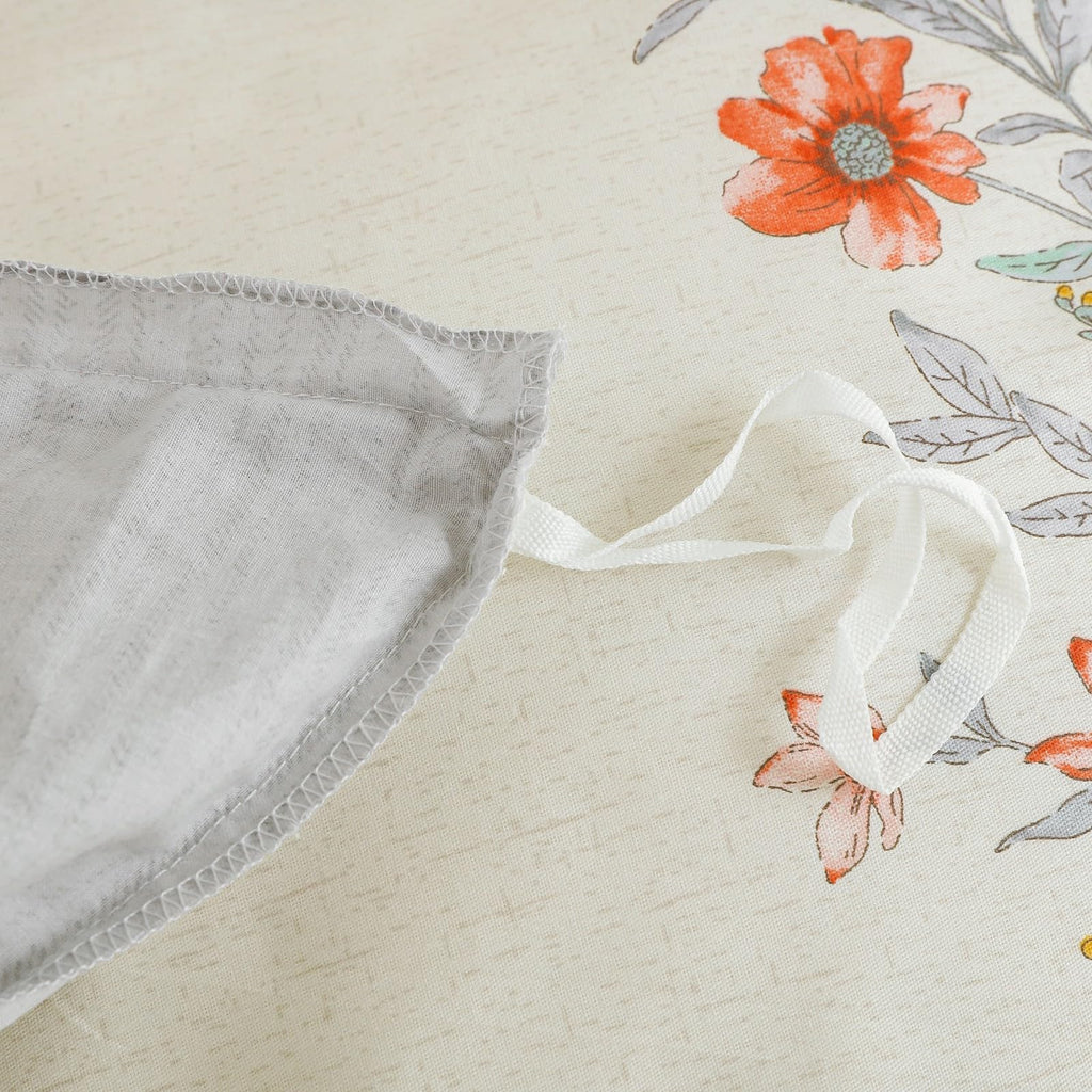 Duvet Cover Set 3pcs 100% Cotton Wildflower Stripe