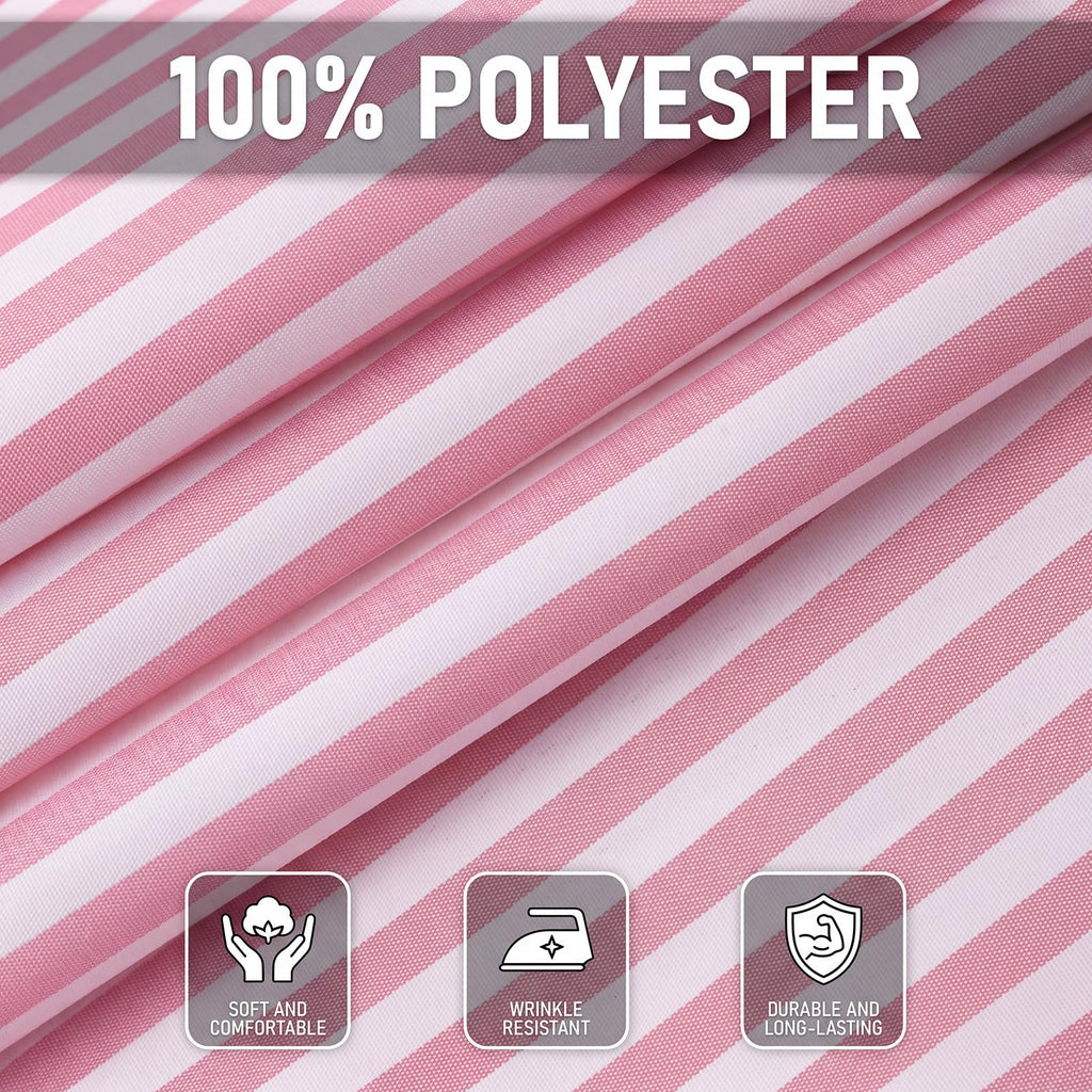100% Polyester Fabric by The Yard Stripes Print, Lightweight Quilting & Sewing Fabric for Dressmaking, Upholstery &