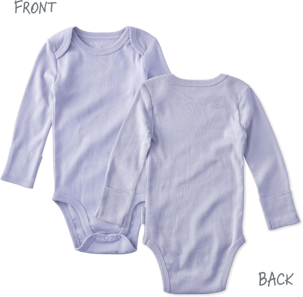 Blake Pack Long Sleeve Bodysuits 100% Organic Cotton, Unisex