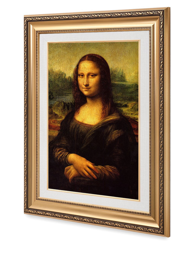 Mona Lisa Framed Wall Art, Gold Frame, 36x26"