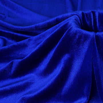 Royal Blue Velvet Fabric by The Yard, 2 Yards x 60 Inch Wide