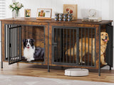 Dog Crate Furniture for 1 or 2 Dogs, Heavy Duty Single/Double Dog Crates for Small/Medium/Large Dogs