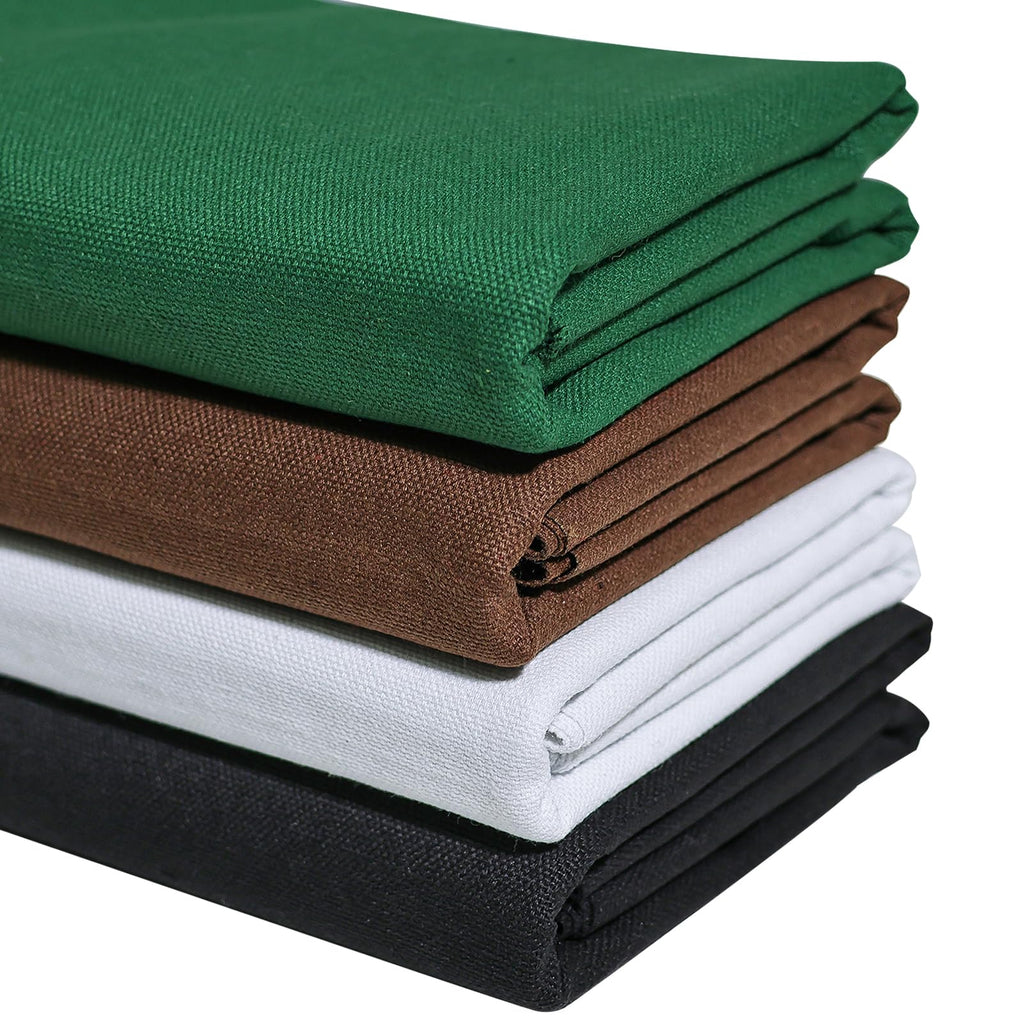 Canvas Fabric, 60" Wide Medium Weight 8 oz Duck Fabric for Quilting, Sewing, Crafts, Painting, Drop Cloths (Black)