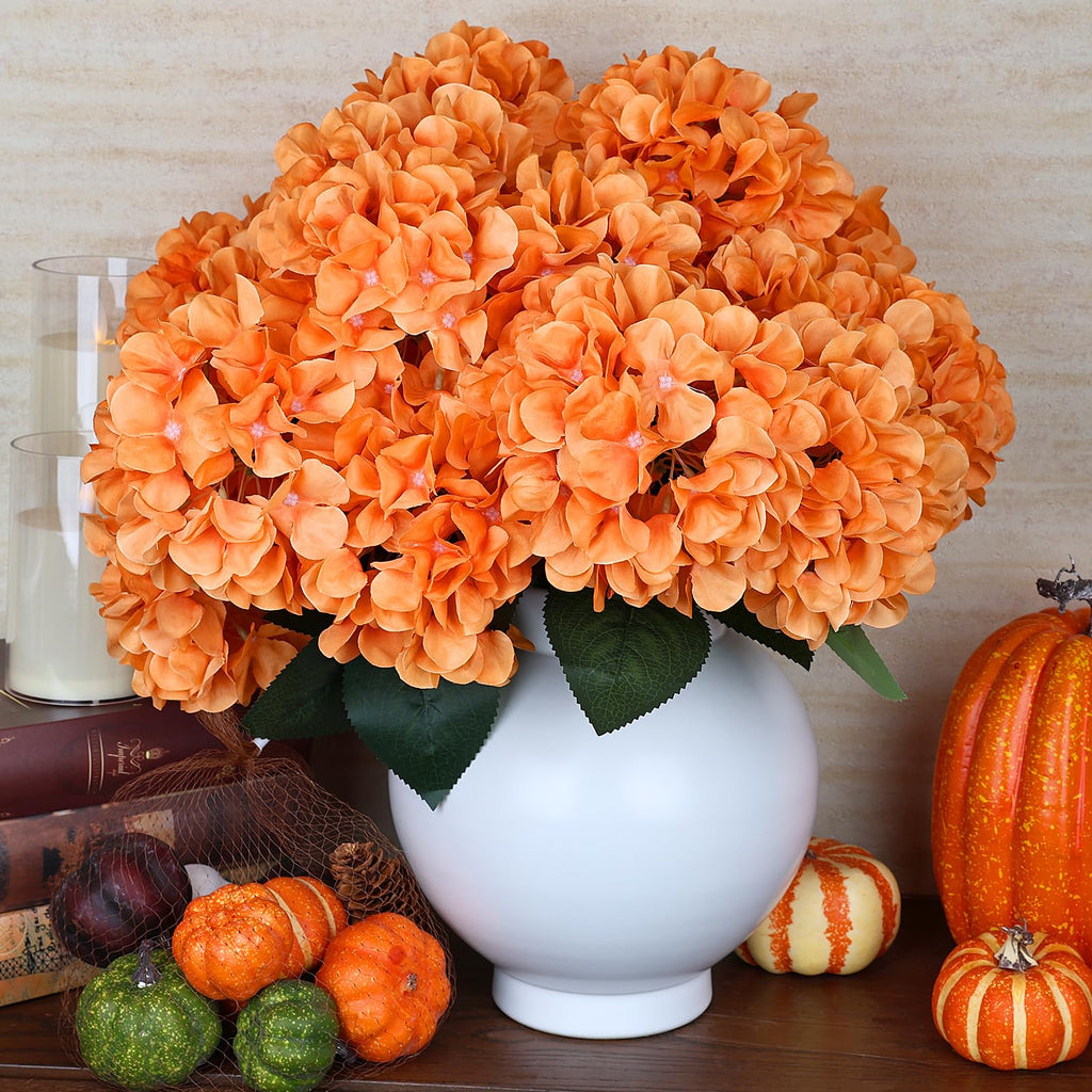 Fall Orange Artificial Bulk - 6 PCS Large 54 Heads