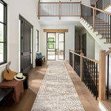 Runner Rug for Hallway 2.5x10, Washable Kitchen Runner Rugs Ultra-Thin Non Slip, Neutral Boho Print 