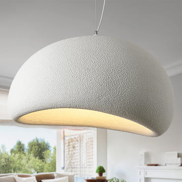 27.6in Wabi Sabi Pendant Light, Kitchen Island Lighting Fixture Ceiling Mount Japanese Lamp Japandi Chandelier for