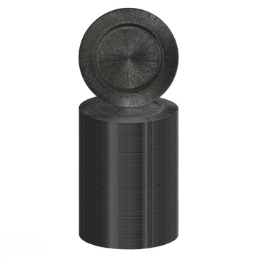 13 Inch Round Charger Plates Bulk 100 Pcs Black Elegant Serve Ware Charger Plates Matte Surface Reusable Plastic