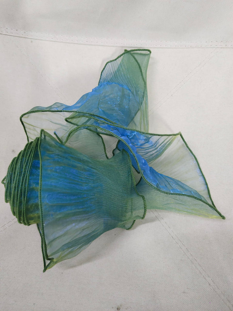 7Yards Ruffled Lace Fabric for Fashion Designers, Ideal for DIY Clothing and Sewing Decoration, Includes Silk Fabric