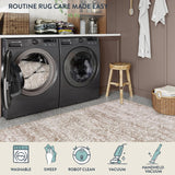 Runner Rug for Hallway 2.5x10, Washable Kitchen Runner Rugs Ultra-Thin Non Slip, Neutral Boho Print 
