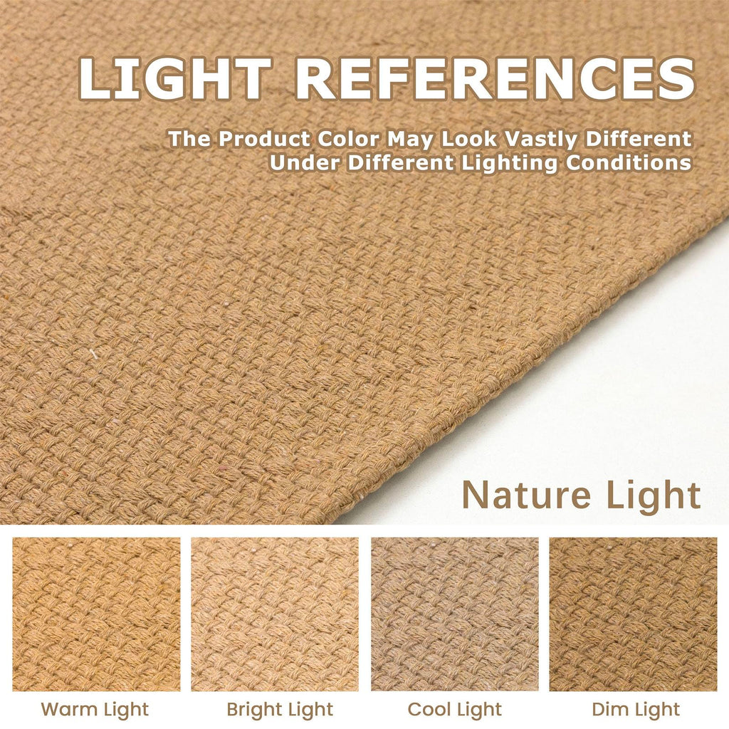 Washable Runner Rug, 2x6 Ft, Warm Tan