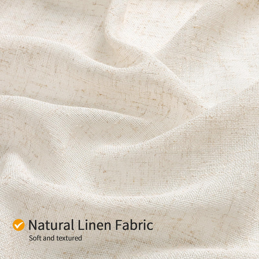 Small Stall Linen Lace Liner Set 36x72