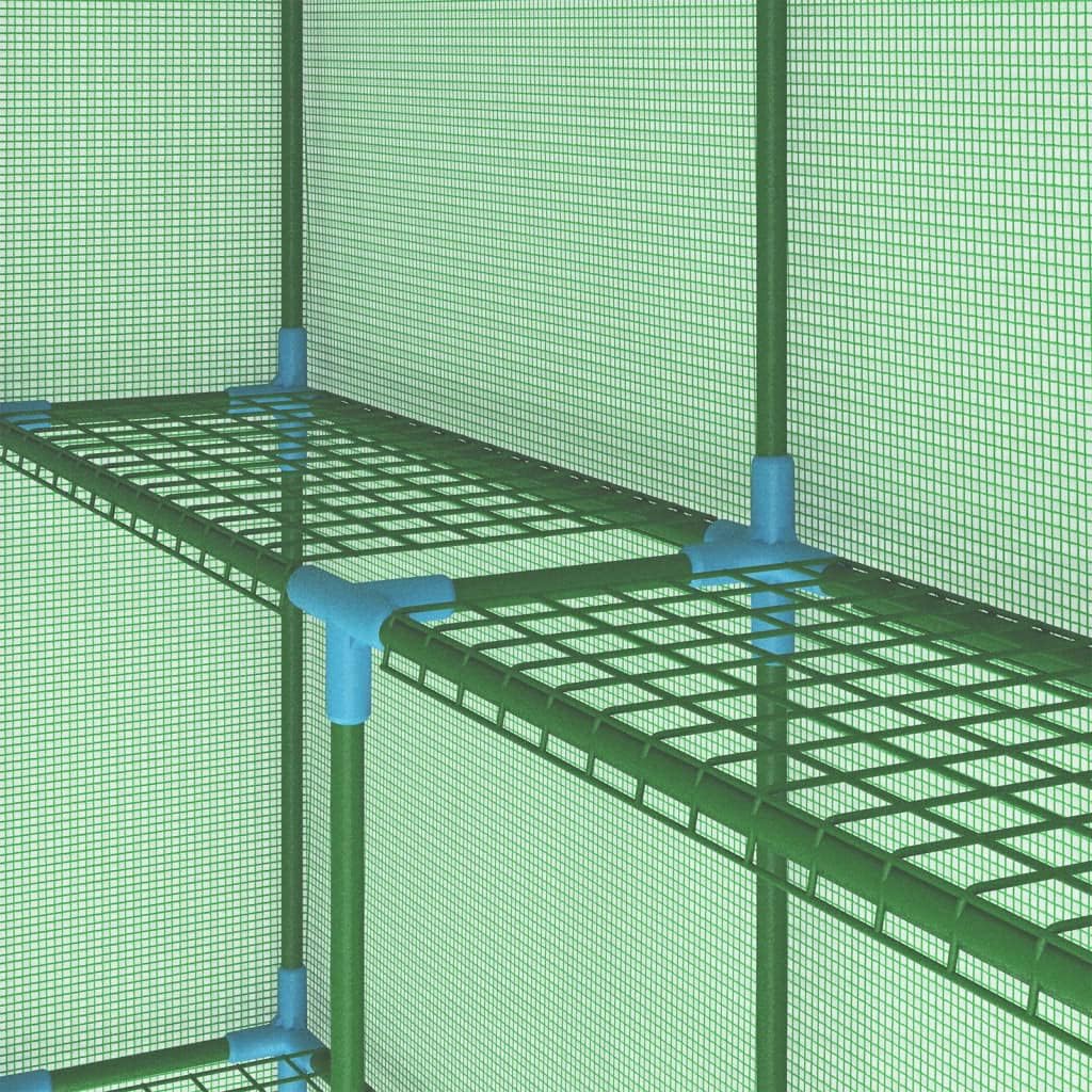 Greenhouse for Outdoors, Walk-in Plant House with Shelves and Zippered Door, Portable Garden Grow Tent for Vegetables