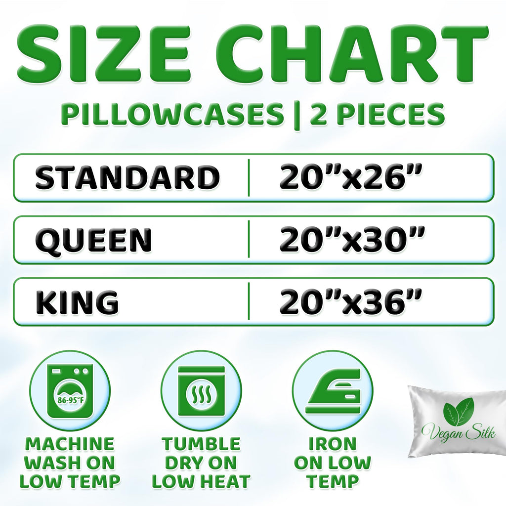 100% Viscose Derived from Bamboo Pillowcase, King Size, White, 2 PK