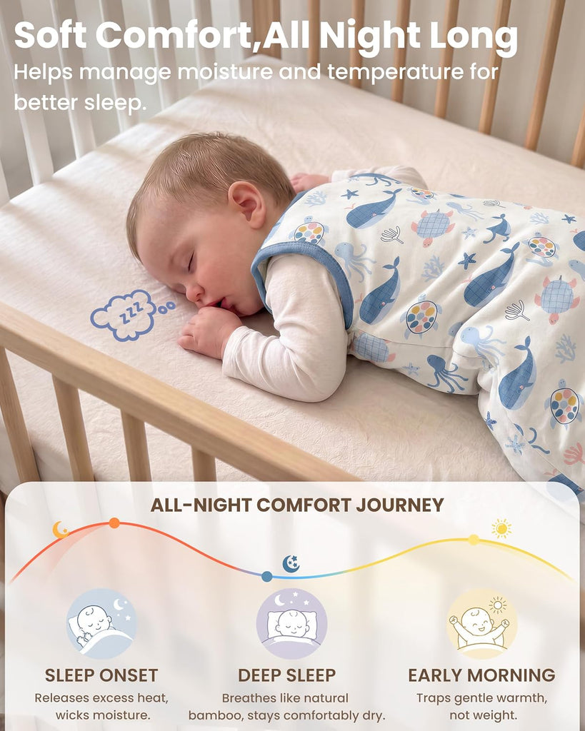 Rayon Made from Bamboo Sleep Sack 1.0 TOG, Baby