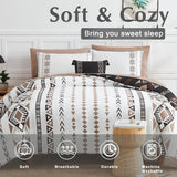 Geniospin King Comforter Set- 7 Pieces Boho Bed in a Bag, Western Bedding Set for All Seasons