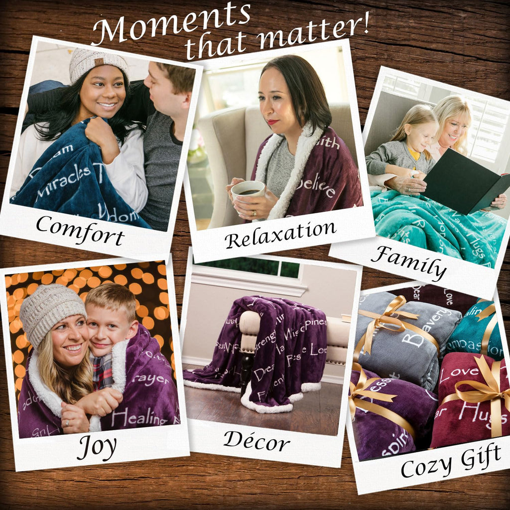 Premium Sympathy Warm Hugs Gift Throw Blanket - Healing Gift Cancer Chemo Survivor Get Well Caring Gifts - Comfort