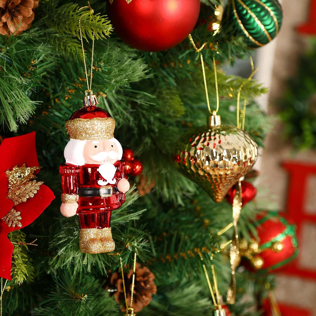 135-Pack Christmas Ornaments, Shatterproof Plastic Christmas Balls for Tree Decorations Baubles with Hanging Strings
