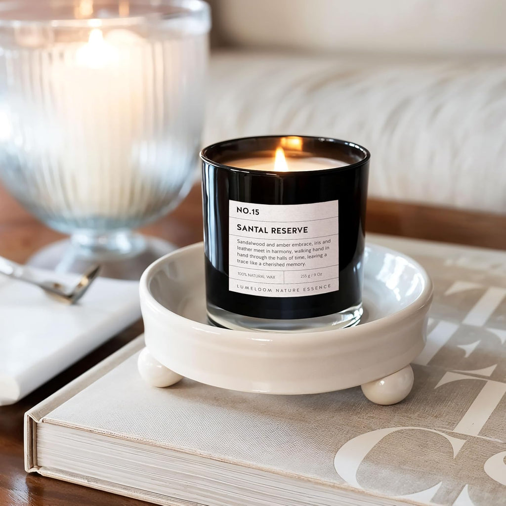 Santal Reserve Scented Candle 9oz Soy Wax Candles Scented - Set of 9