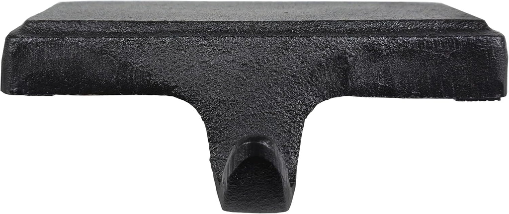 Decor Black Christmas Stocking Holders for Mantle set of 4 - Heavy Cast Iron Weighted Strong & Sturdy - Low Profile