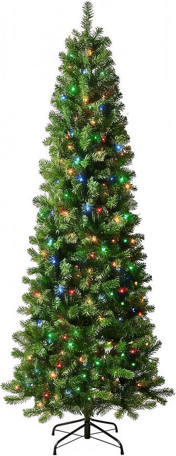 Pre-Lit Slim Christmas Tree Douglas Fir